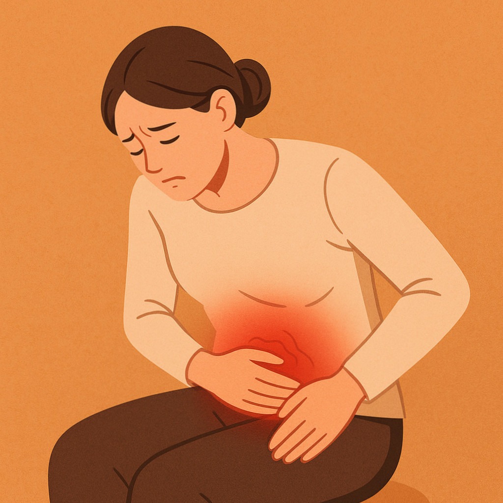 간질성 방광염 치료 방법에 대한 가이드를 담은 이미지로, 방광 통증 완화를 위한 다양한 치료 접근법을 시각적으로 설명하는 장면.