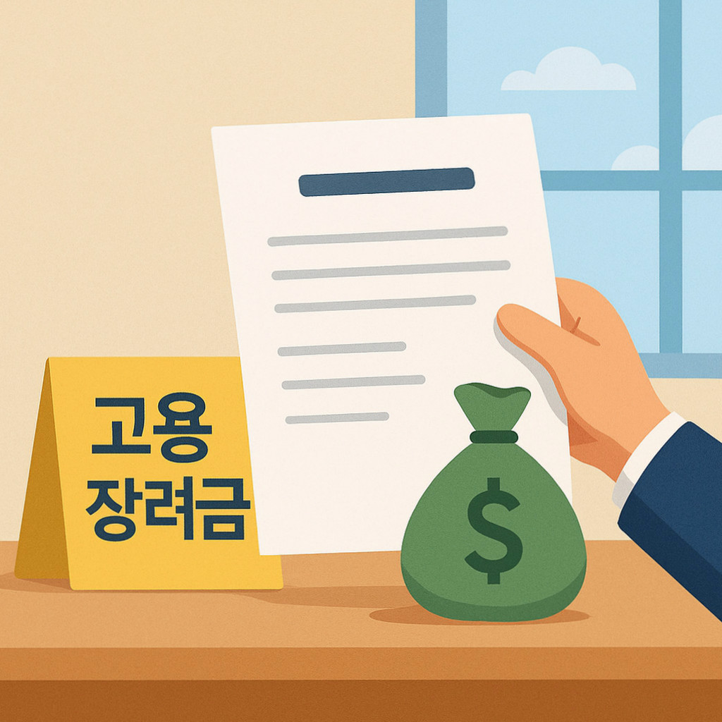 고용장려금과 청년지원금에 대한 신청 방법과 지원 내용을 설명하는 이미지.