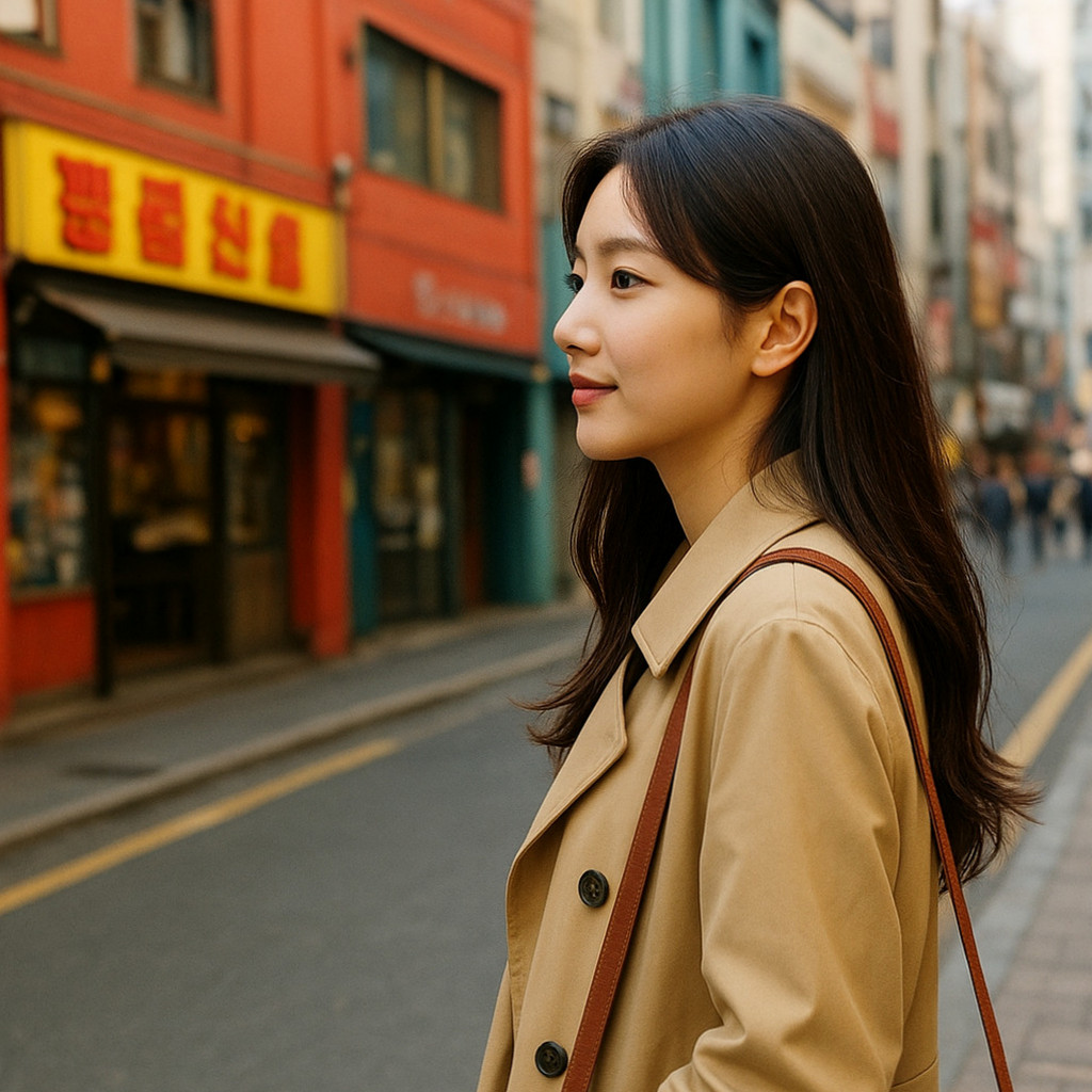 남포동 거리에서 데이트를 즐기는 커플들이 다채로운 활동을 경험하는 모습.