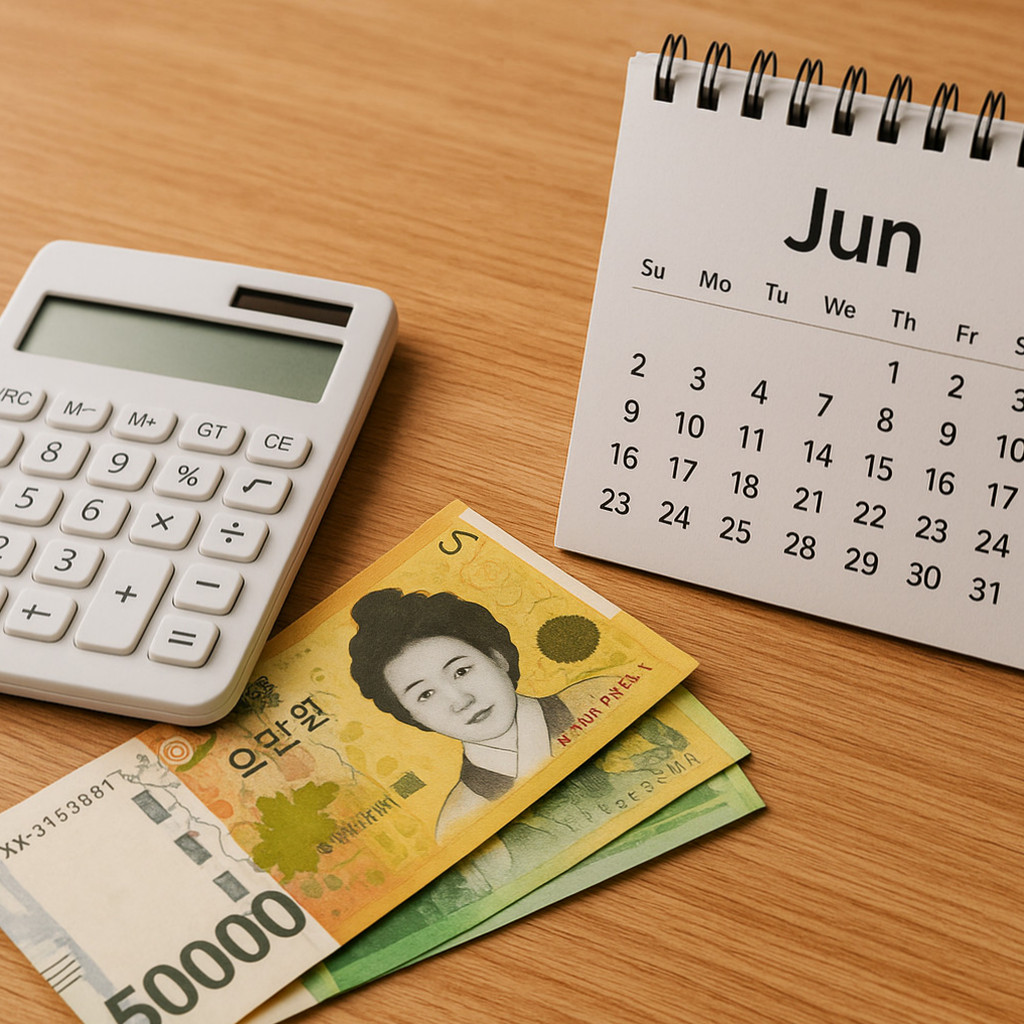 환급금 지급일과 신청 방법을 안내하는 블로그 글의 대표 이미지로 적합한 내용.