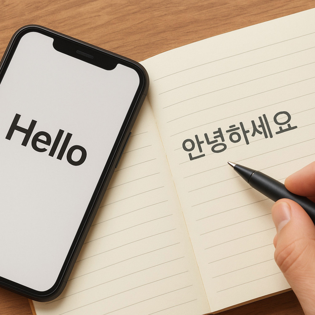 번역기를 효과적으로 활용하기 위한 한국어 문장 작성 팁을 설명하는 이미지.