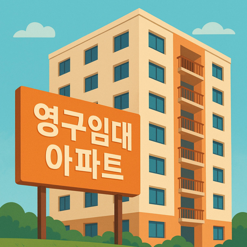 영구임대아파트의 입주 자격과 신청 방법을 설명하는 블로그 게시물을 위한 대표 이미지로, 저소득층을 위한 주거 환경을 상징하는 아파트 건물 모습.